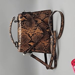 Urban Outfitters Kendall Mini Trapezoid Crossbody Bag Purse Snake